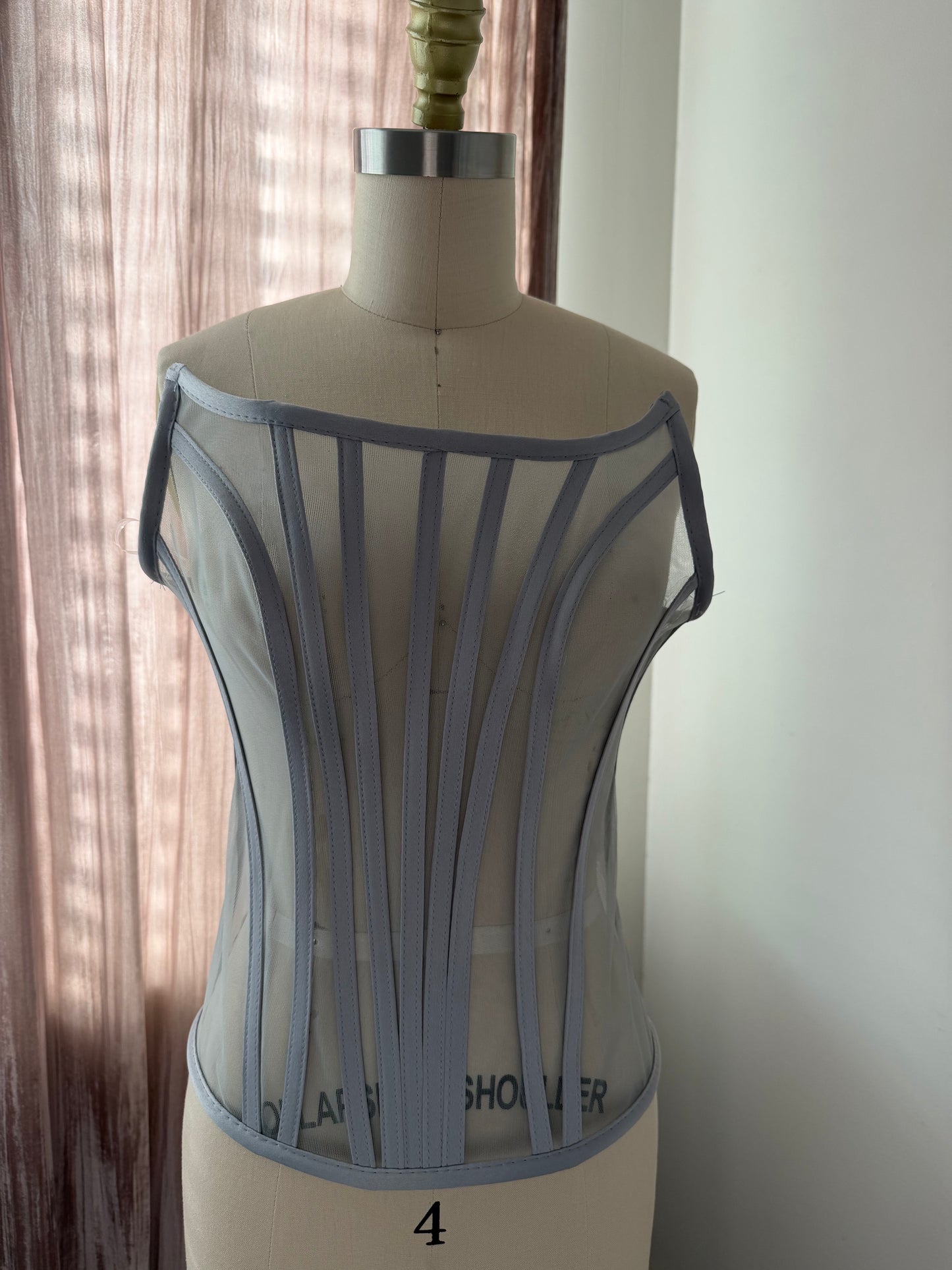 “Silver" U Shaped Corset