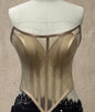 “Beige" U Shaped Victorian Corset